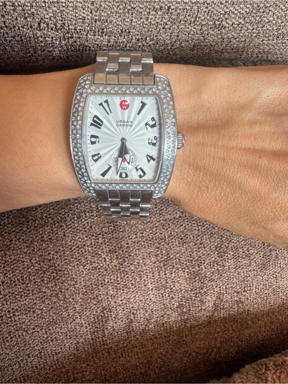Michele Urban Diamond Swiss Watch – 1.27 CT TW Diamond Bezel – Stainless Steel - Picture 5 of 15